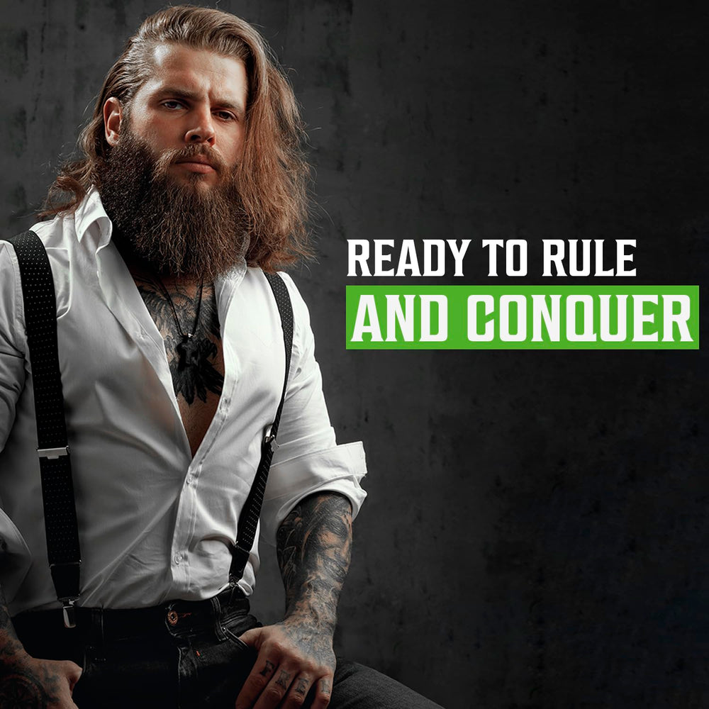 Viking Revolution Tea Tree Beard Wash after-shower routine to soothe itching.