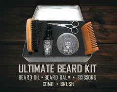 Viking Revolution beard oil bottle provides conditioning and subtle shine.