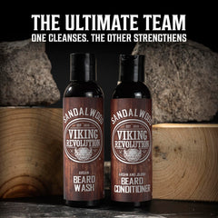 Viking Revolution Ultimate Conditioner beard conditioner sandalwood jar for smoother beard.