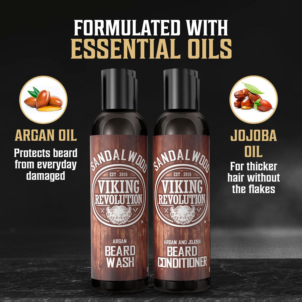 Viking Revolution Ultimate Conditioner dual-action beard comb for precise styling.