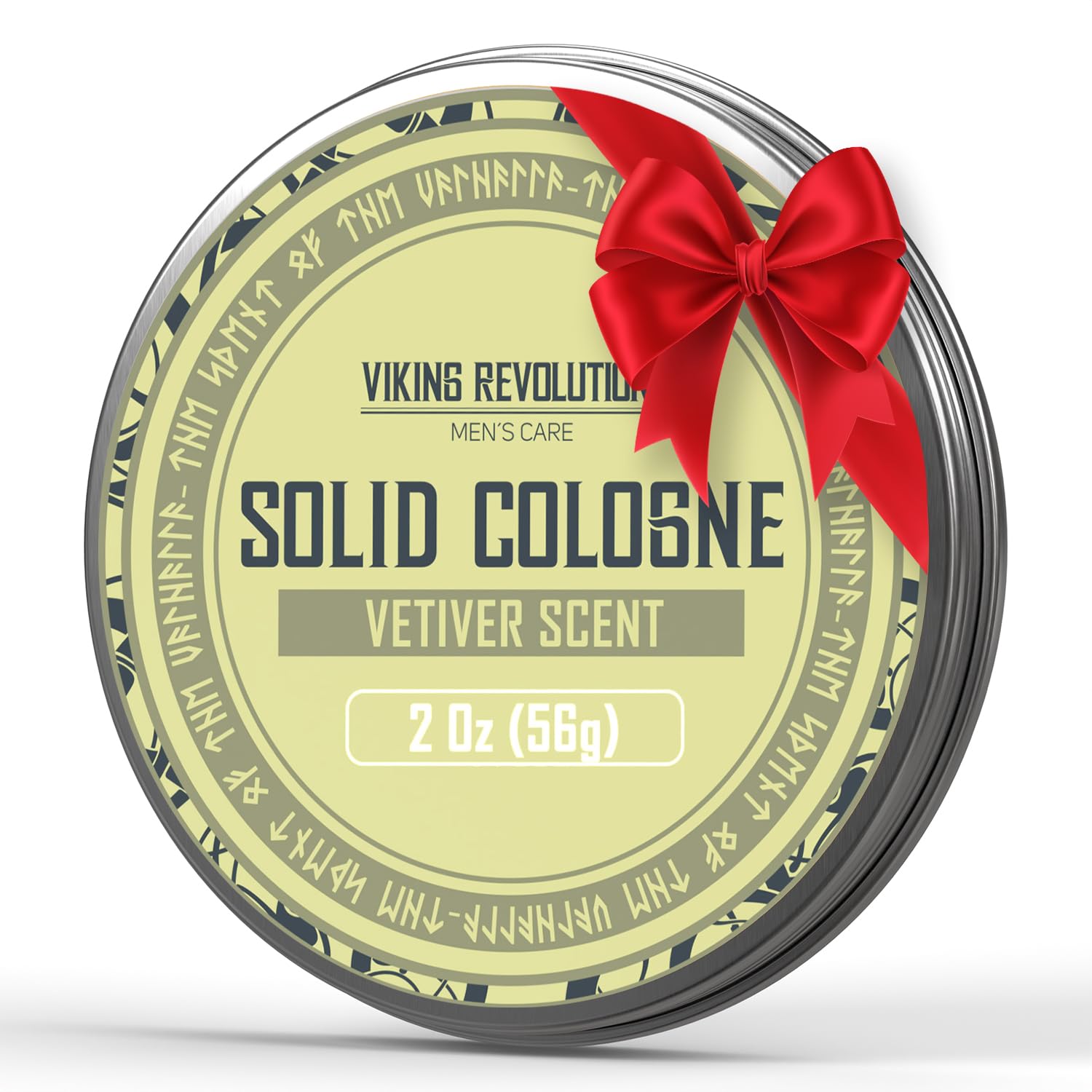 Viking Revolution Vetiver solid cologne 2oz bottle for portable, lasting scent on the go.