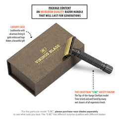 Vikings Blade Chieftain luxury case display suggesting premium gift-ready packaging.