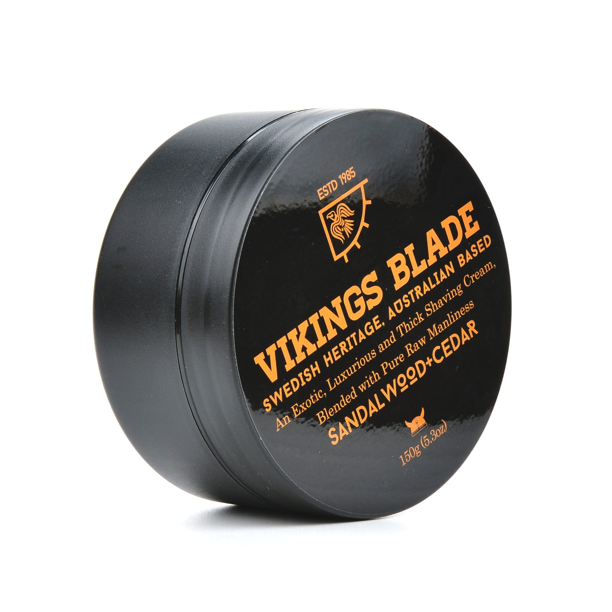 Vikings Blade foam-lather in bowl for evaporating, ultra slick shave layer