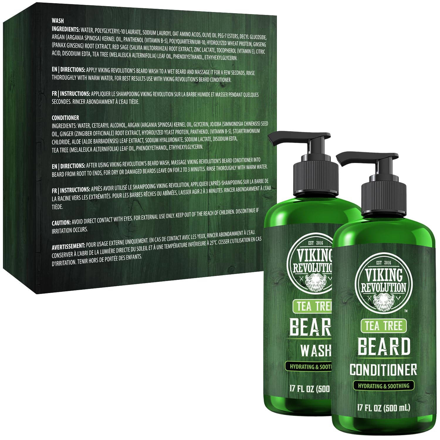Viking Revolution grooming set displayed on bathroom shelf for daily routine