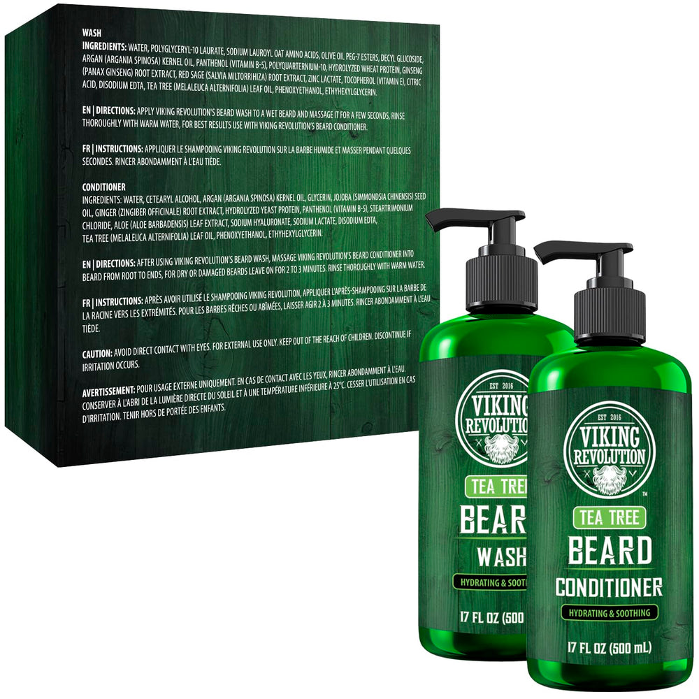 Viking Revolution grooming set displayed on bathroom shelf for daily routine