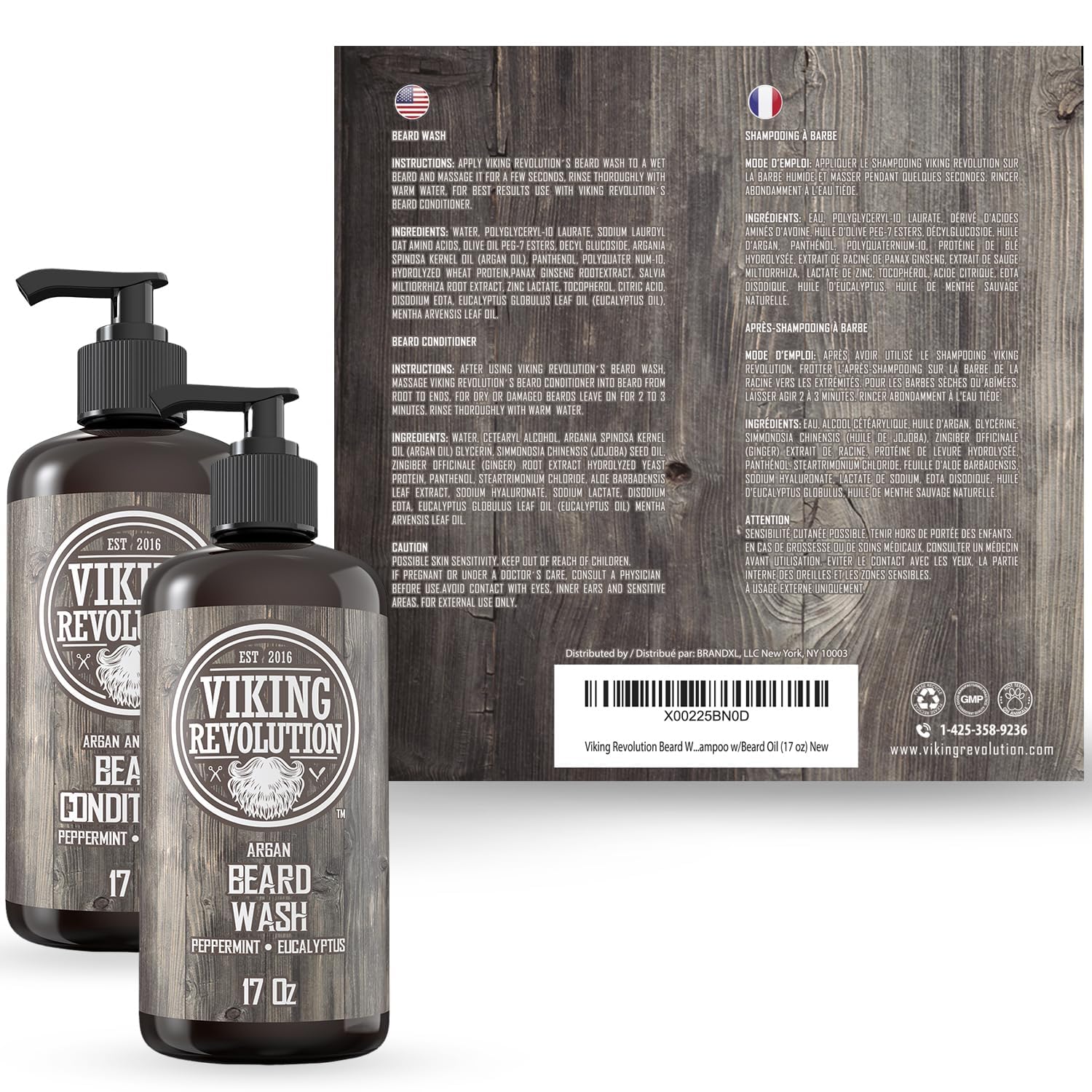Viking Revolution beard soft shine closeup presents smooth, well-groomed appearance.