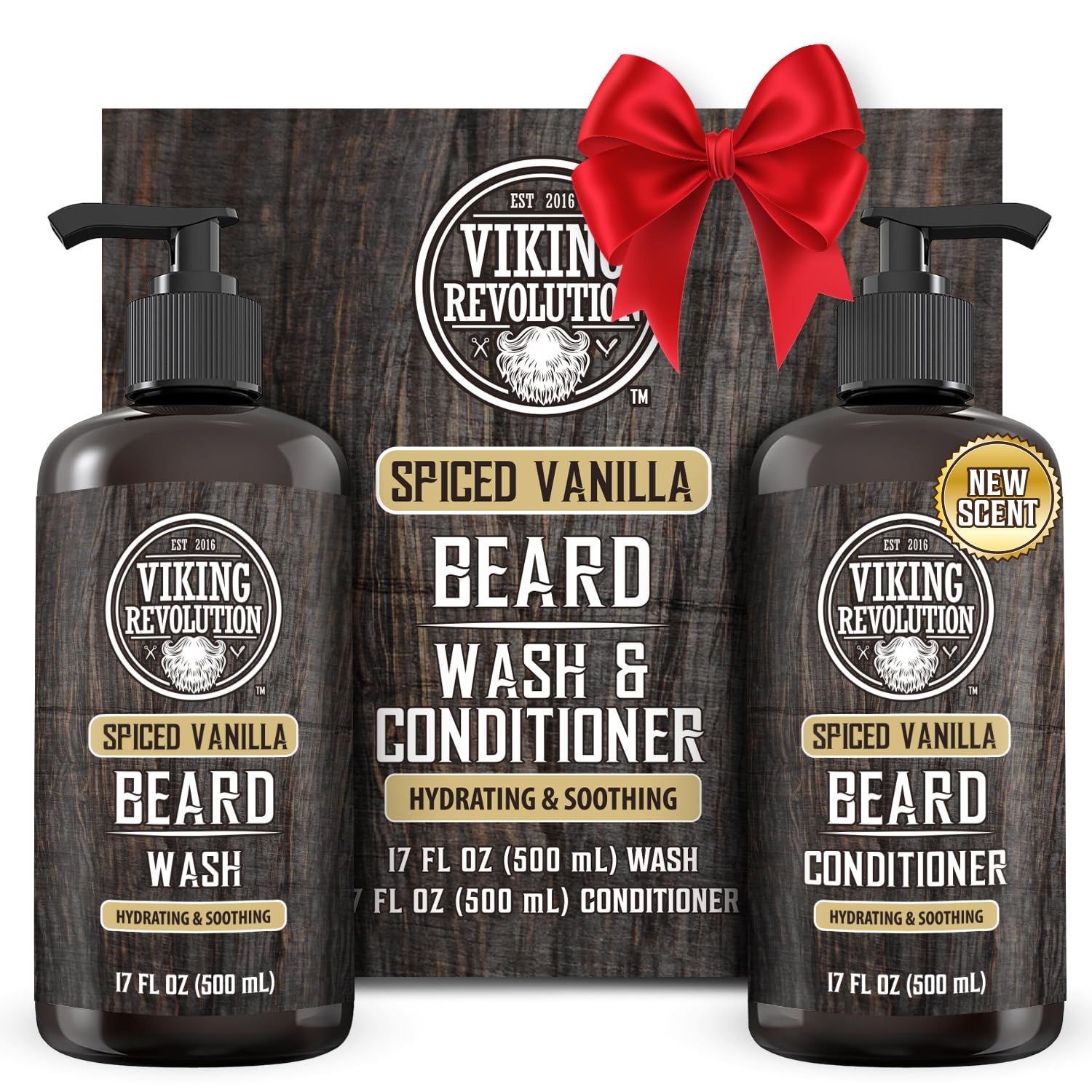 Viking Revolution beard wash 17oz bottle for clean, refreshed beard.
