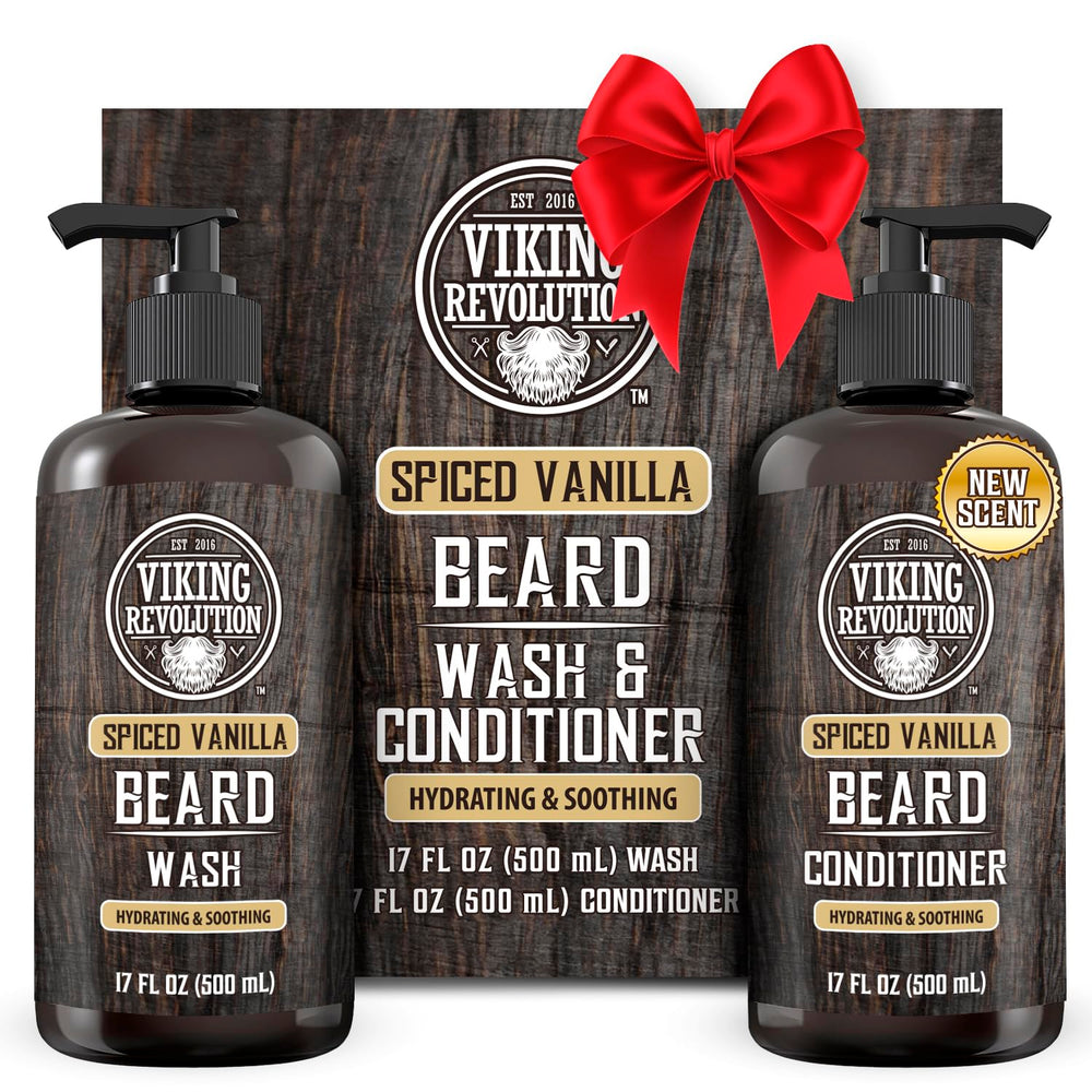 Viking Revolution beard wash 17oz bottle for clean, refreshed beard.
