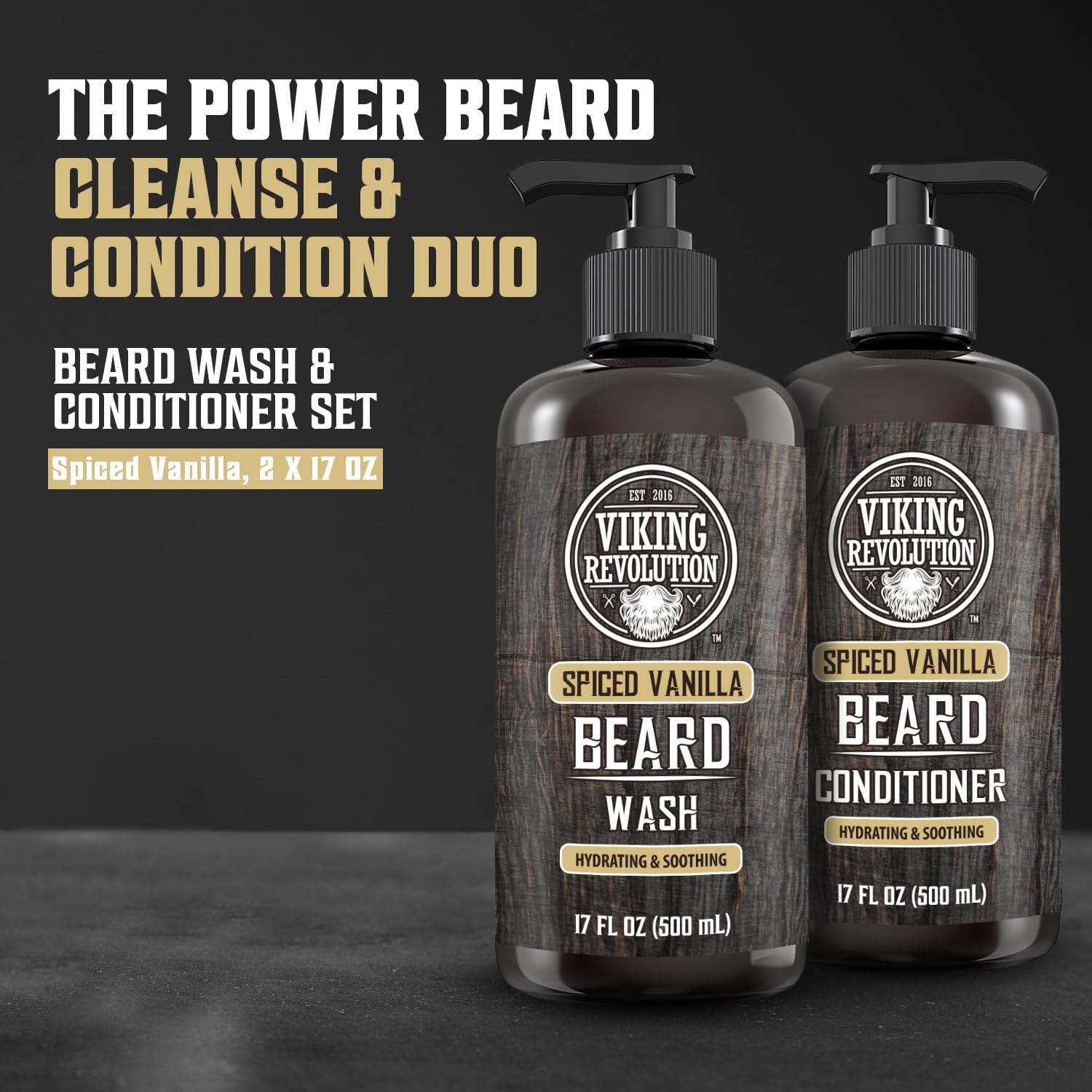Viking Revolution beard wash lather close-up for deep cleansing.