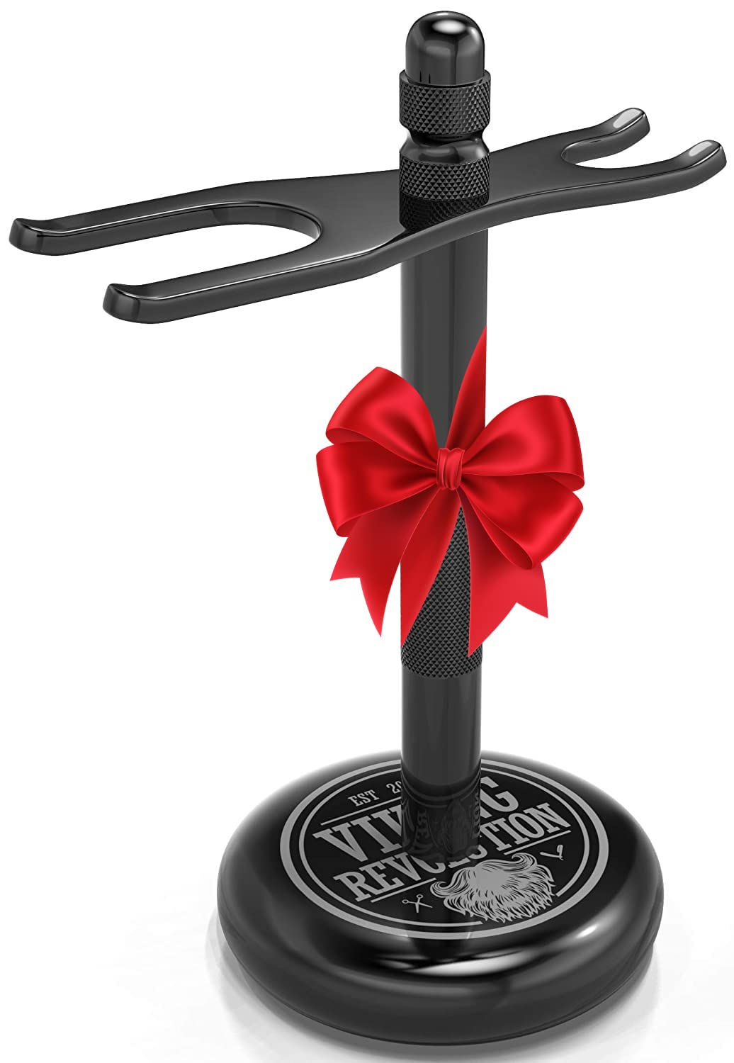 Viking Revolution black safety razor stand keeps your razor dry and elegant.
