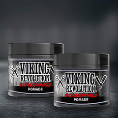 Viking Revolution Extreme Hold Pomade texture close-up showing thick consistency