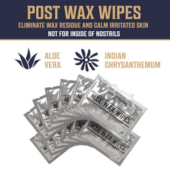 Viking Revolution post-wax wipes with aloe soothe and refresh skin.
