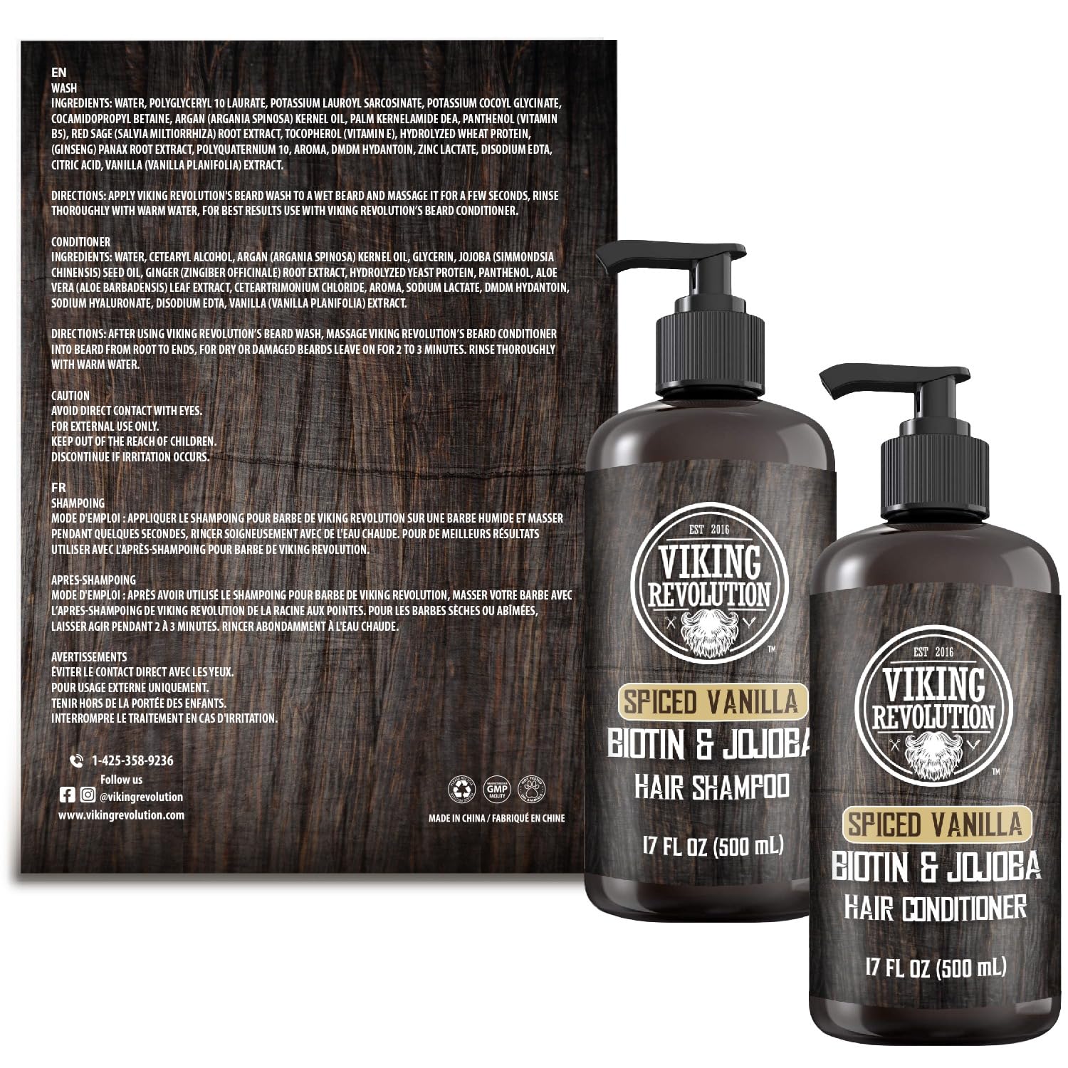 Viking Revolution spiced vanilla package layout image for cohesive kit.