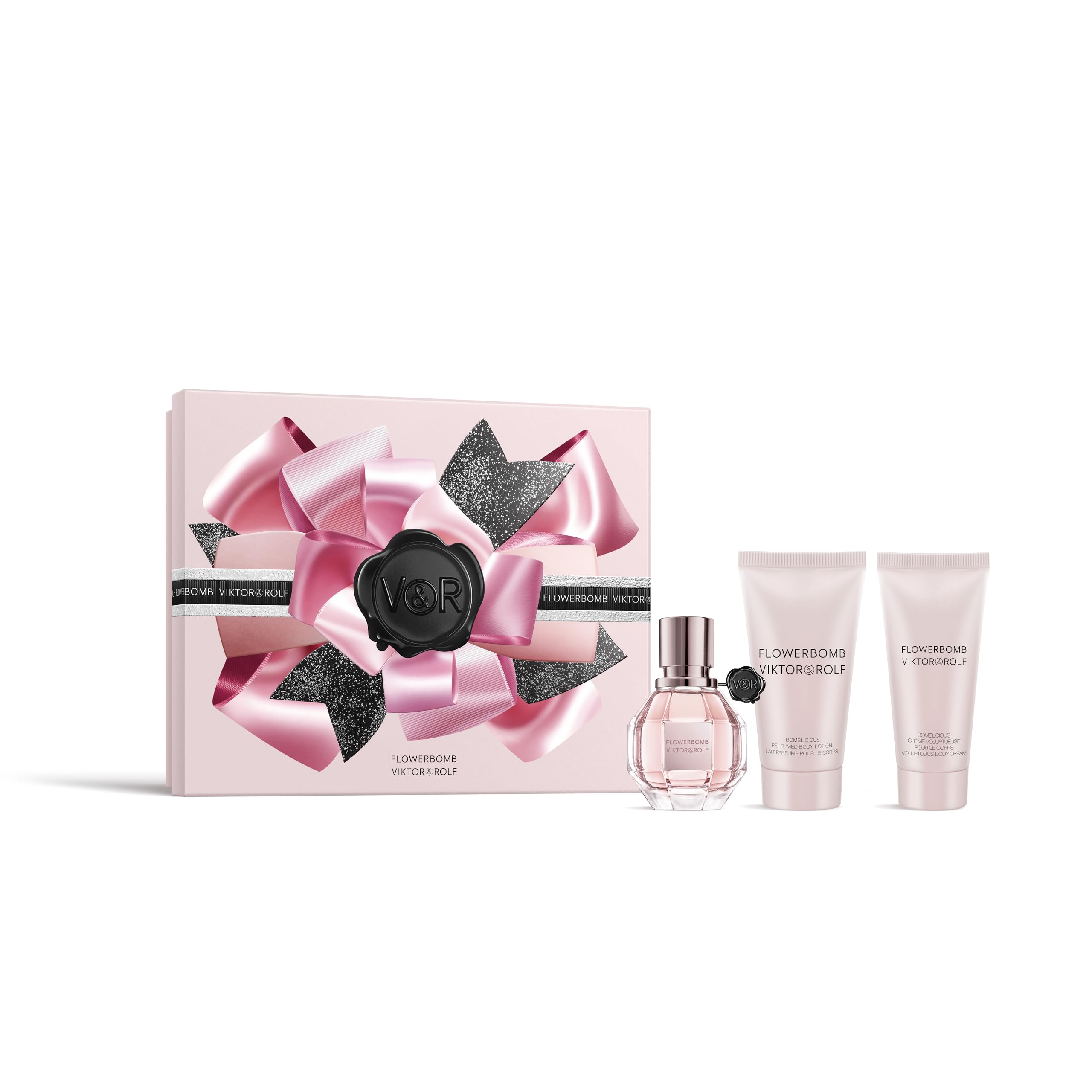 Viktor&Rolf Flowerbomb bottle front view for signature scent and everyday confidence.