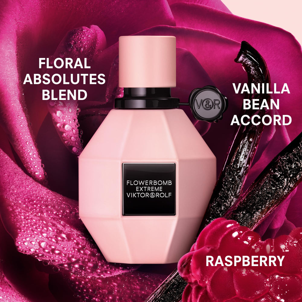 Viktor&Rolf Flowerbomb Extreme bottle cap detail for premium luxury scent