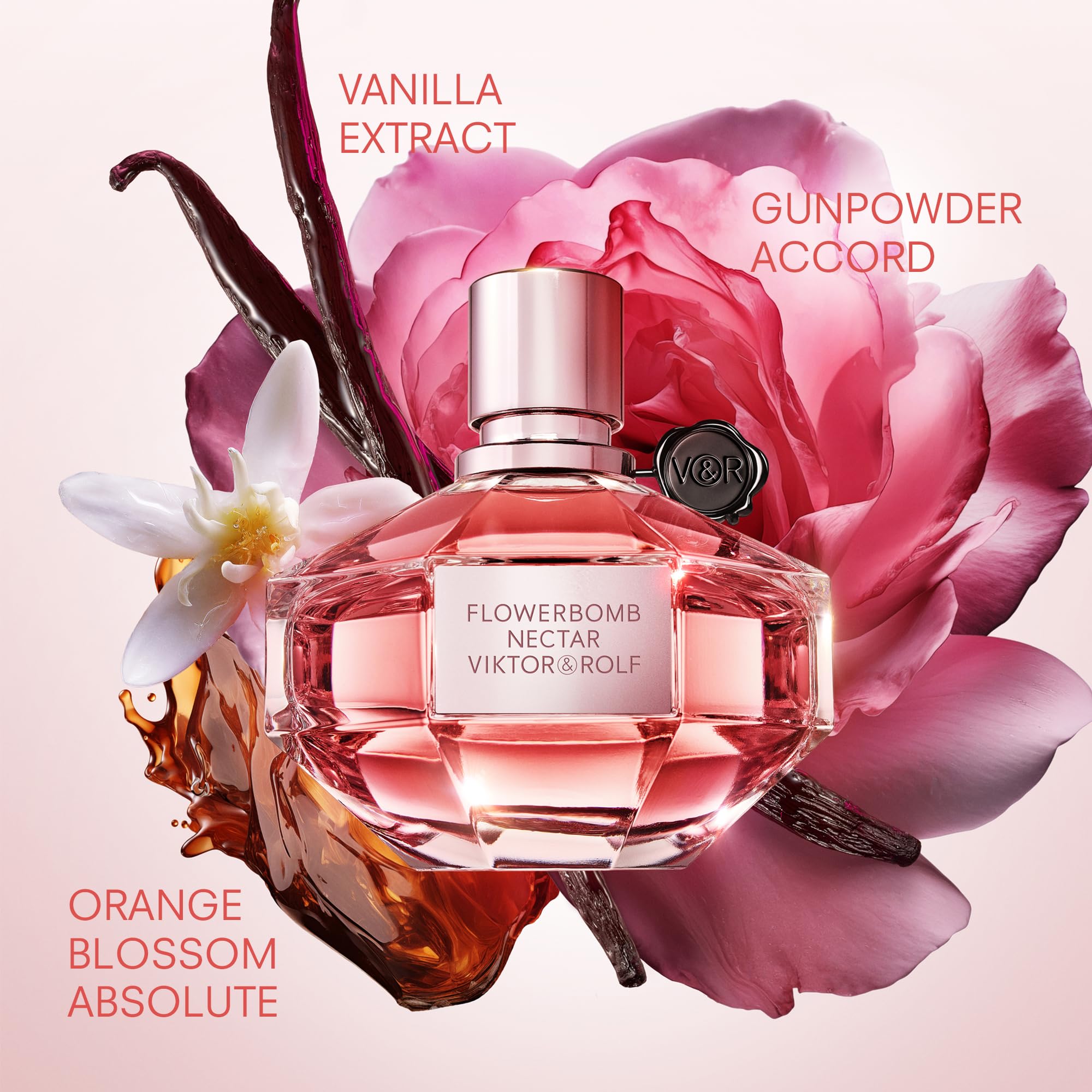 Viktor&Rolf Flowerbomb Nectar cap detail with premium finish