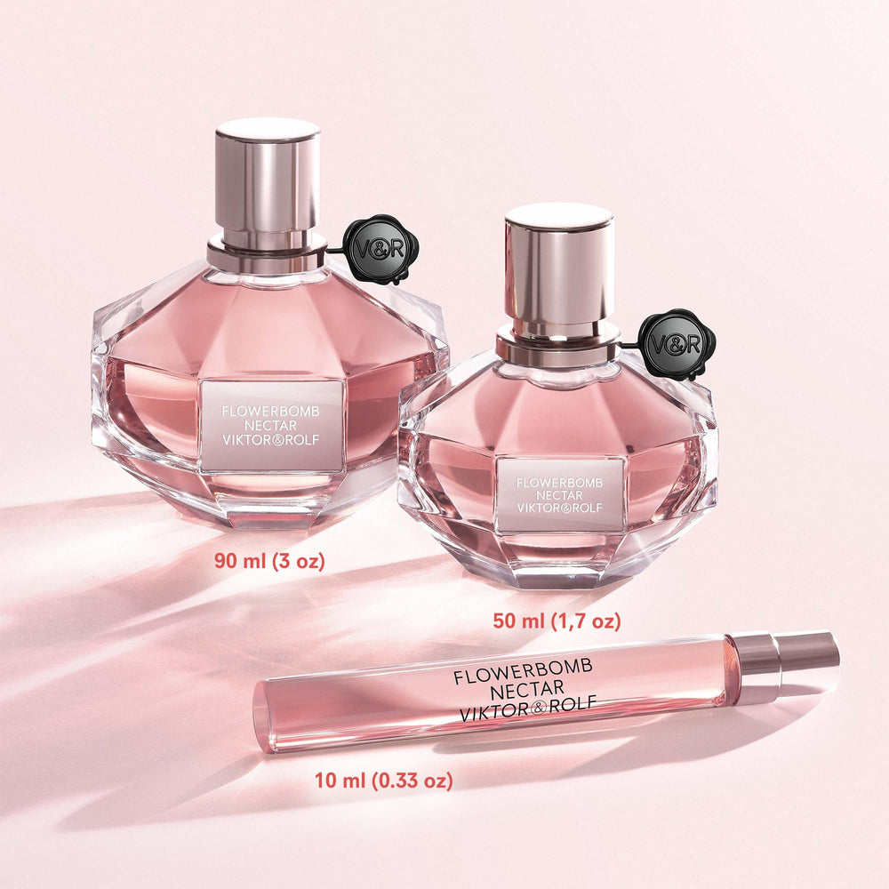 Viktor&Rolf Flowerbomb Nectar gold-cap detail adds luxe visual cue