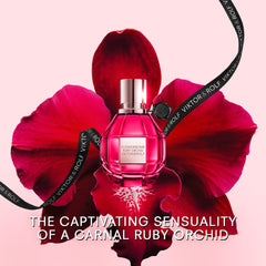 Viktor&Rolf Flowerbomb Ruby Orchid cap detail premium design for on-the-go fragrance touch