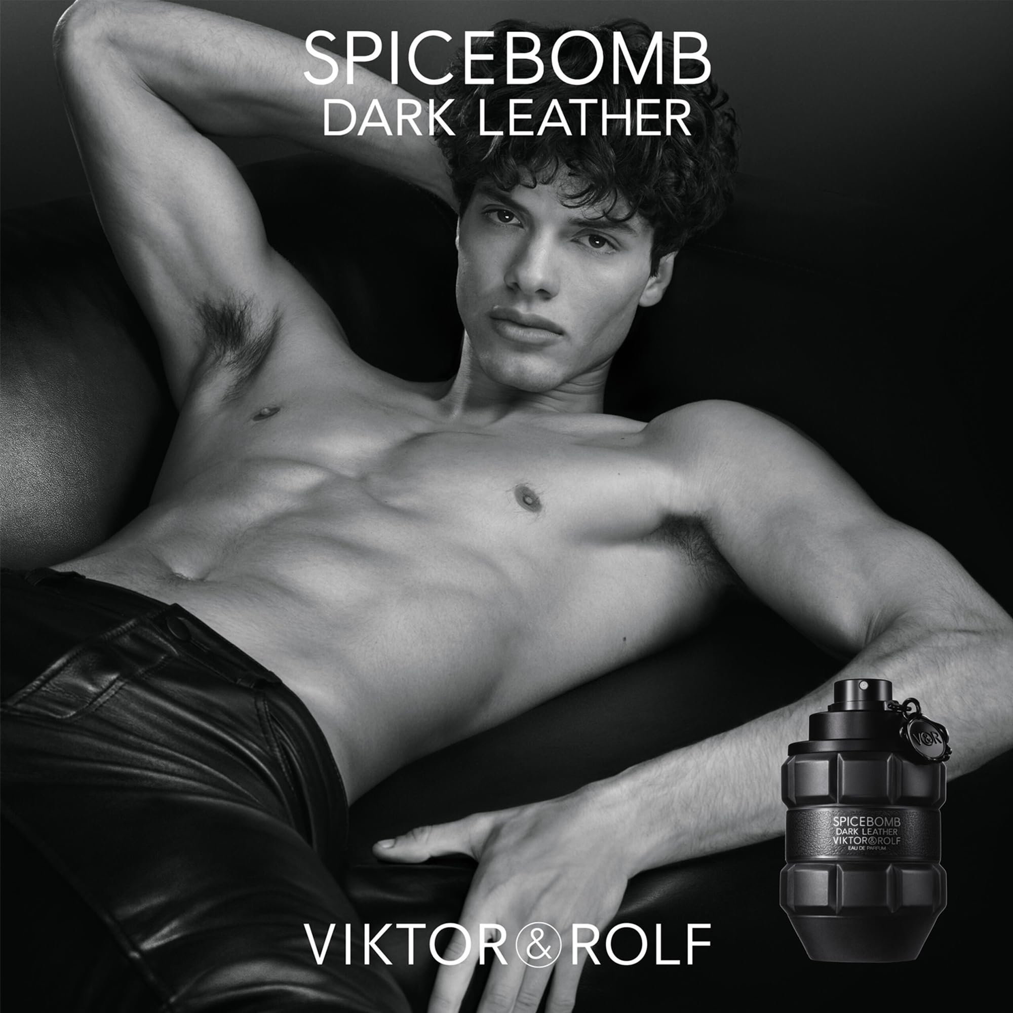 Viktor&Rolf Spicebomb Dark Leather 3oz bottle ready for signature scent moments.