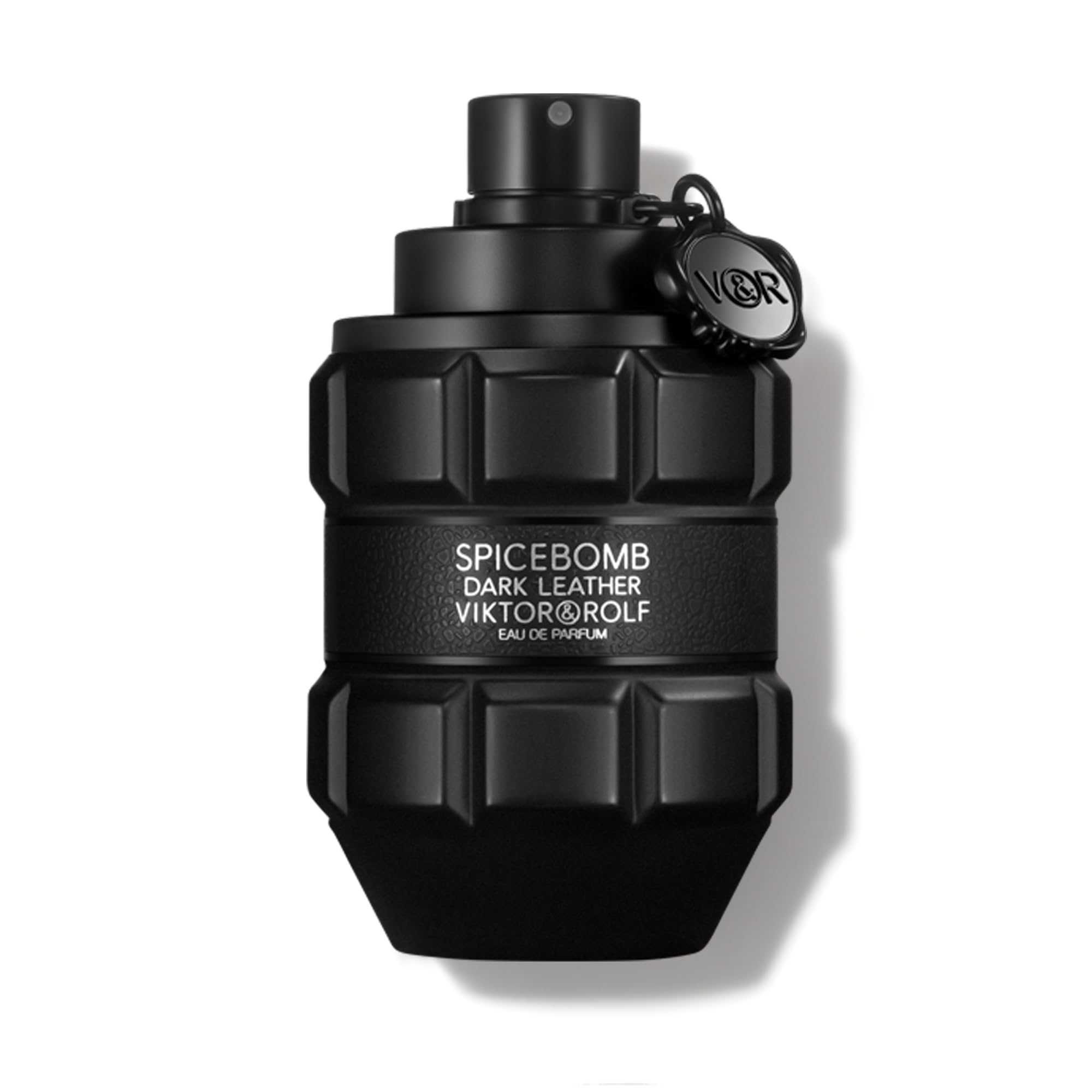 Viktor&Rolf Spicebomb Dark Leather bottle front highlights bold masculine fragrance for evening wear.