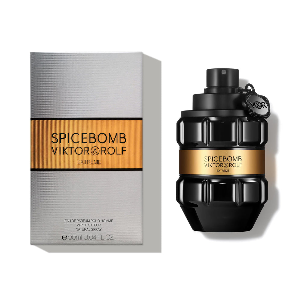 Amber note emphasis in Viktor&Rolf Spicebomb Extreme signals warm, resinous base.