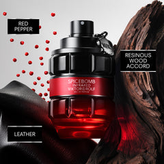 Viktor&Rolf Spicebomb Infrared top notes splash highlights cinnamon and chili pepper