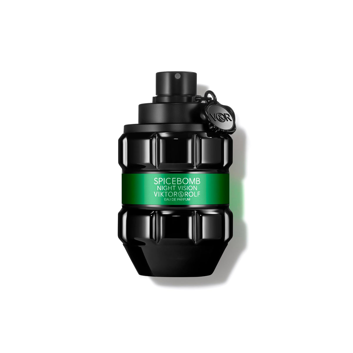 Viktor&Rolf Spicebomb Nightvision bottle front showcases bold woody notes for confident daytime wear.