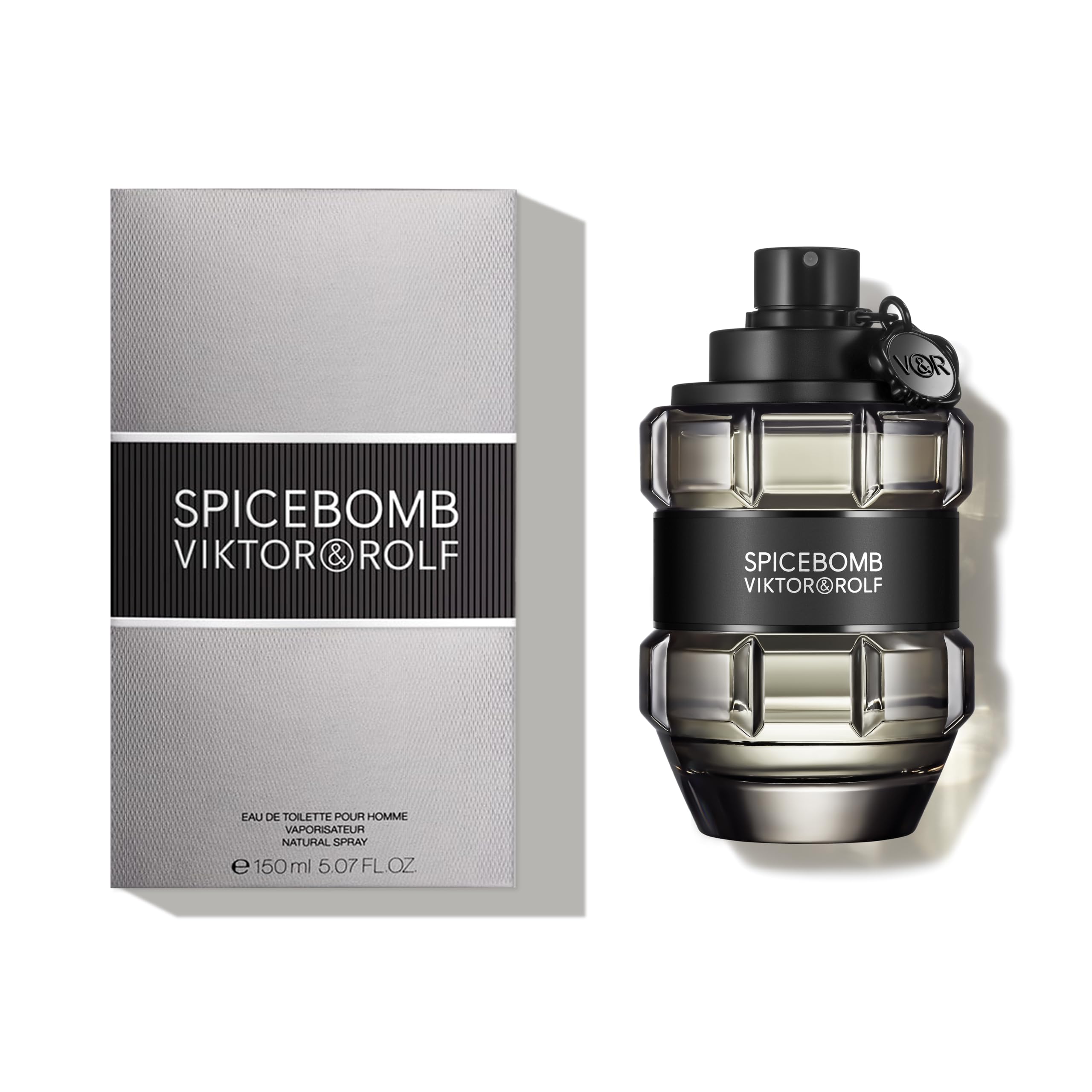 Viktor&Rolf Spicebomb outer box typography for gifting appeal