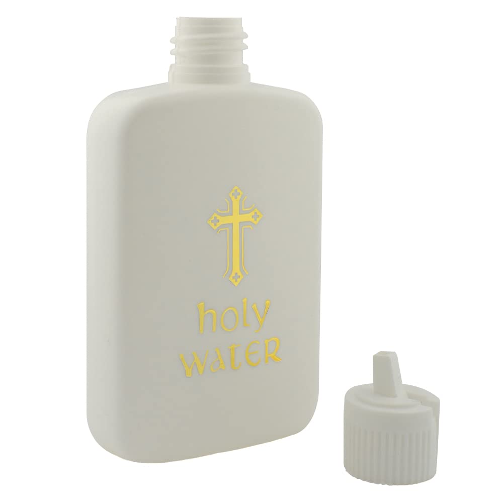 Village Gift Importers portable 4oz holy water bottle ideal for travel.
