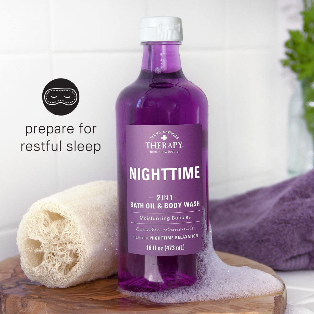 Village Naturals Therapy Nighttime Relief pack of two tubes for convenient nightly use.