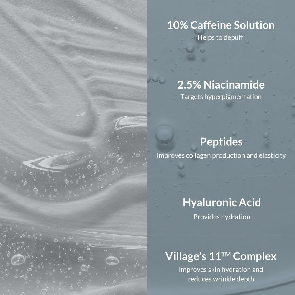 VILLAGE11FACTORY Hydro Boost serum dispenser shown for mess-free daily use.