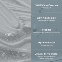 VILLAGE11FACTORY Hydro Boost serum dispenser shown for mess-free daily use.