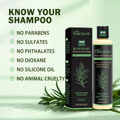 Vimchaw rosemary essence highlights scalp nourishment and balanced oil levels for healthier shine.