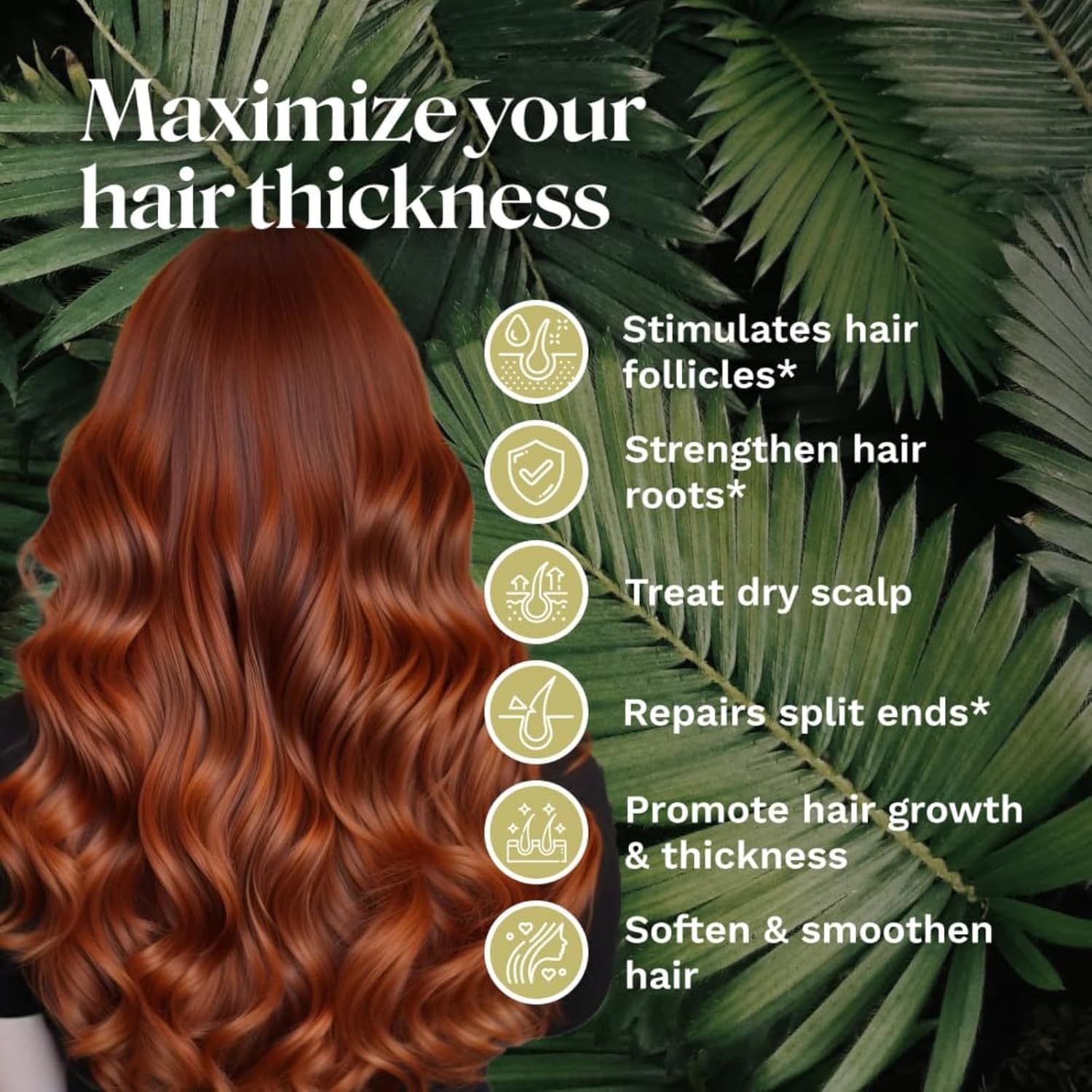 VIMOZA Batana oil applied to hair ends to help prevent knots and split ends.
