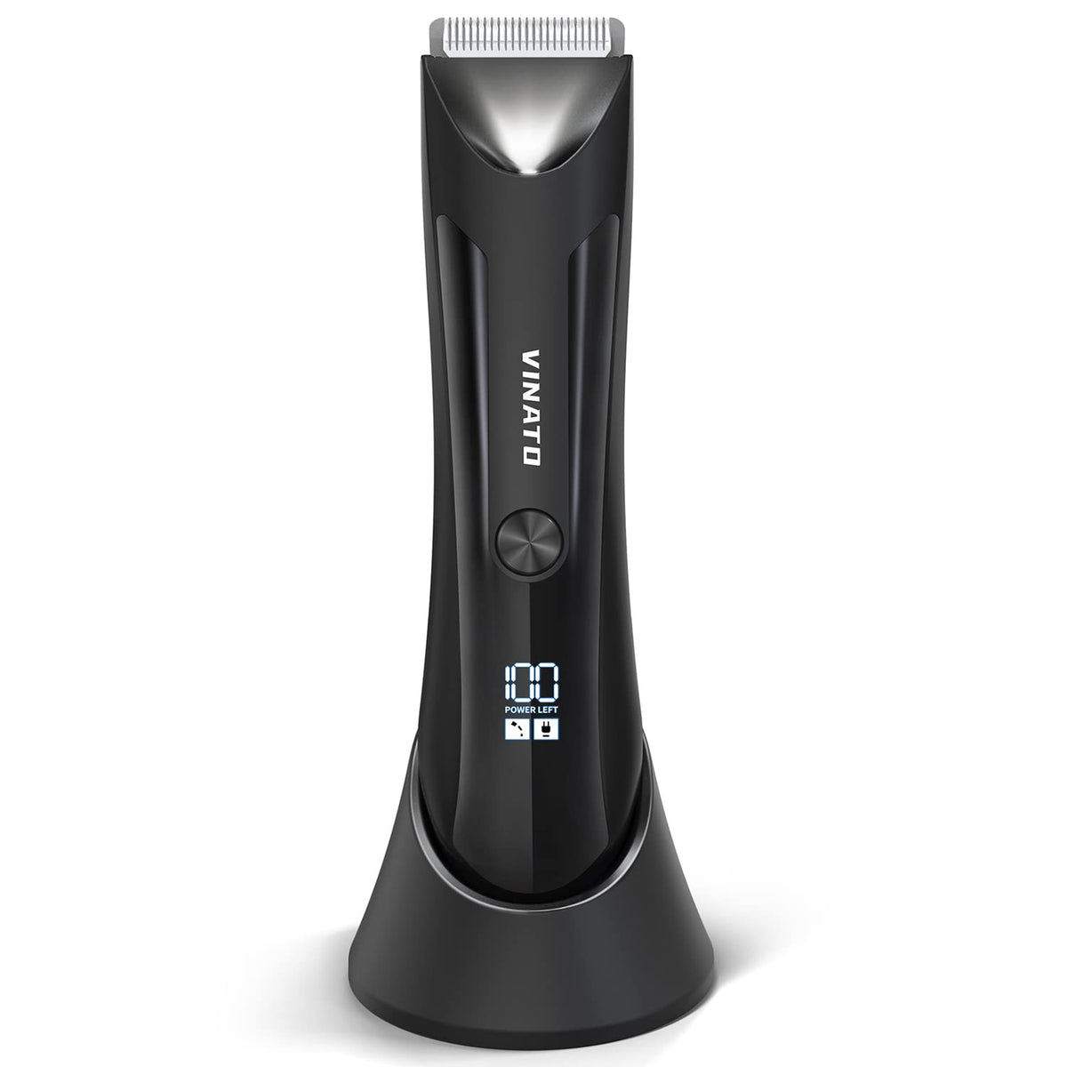 VINATO Electric Body Hair Trimmer front view for quick grooming sessions