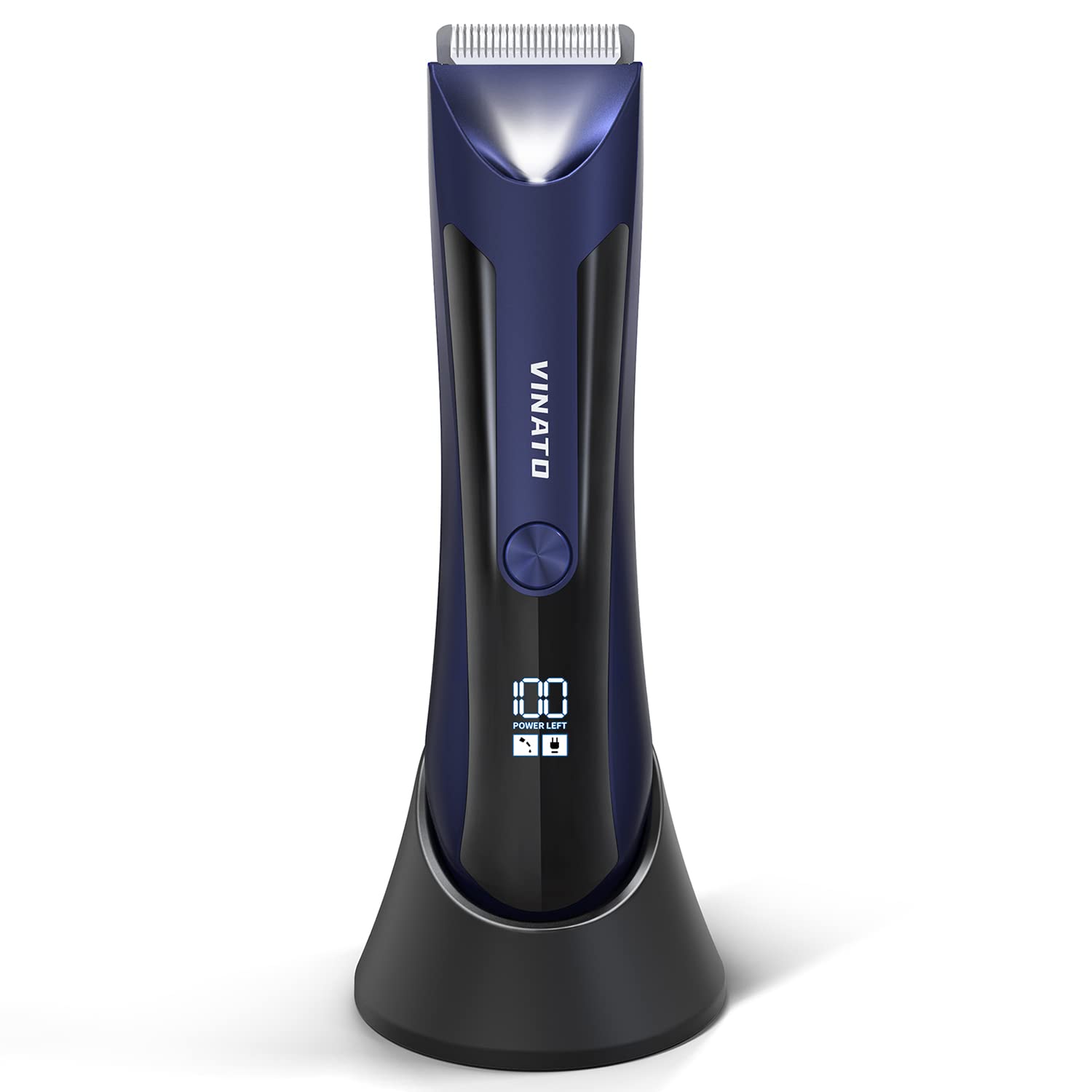 VINATO Electric Body Hair Trimmer front view for easy at-home grooming.
