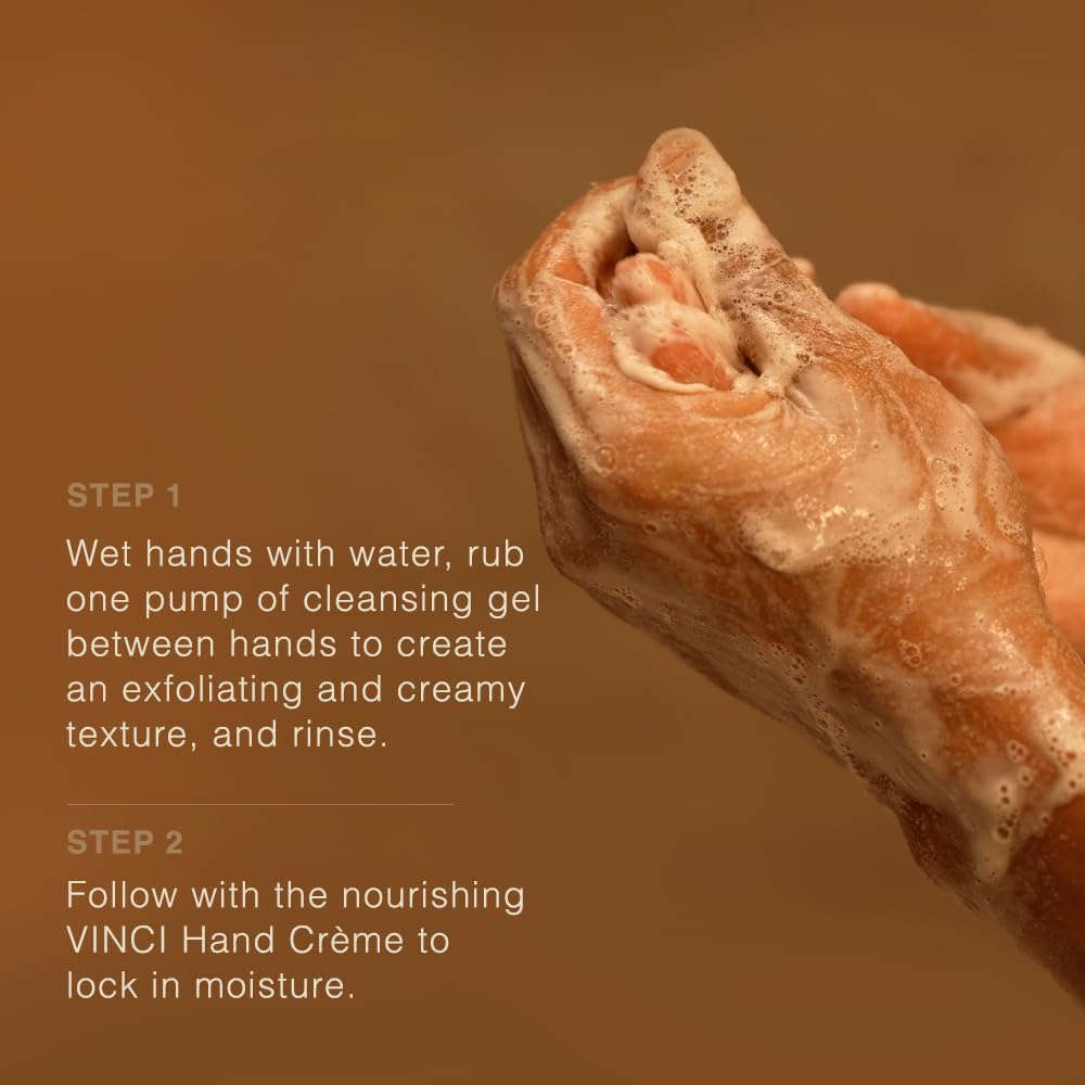 Vinci Botanicals Bergamot Geranium Hand Cleanser tucuma butter and pracaxi oil for skin conditioning