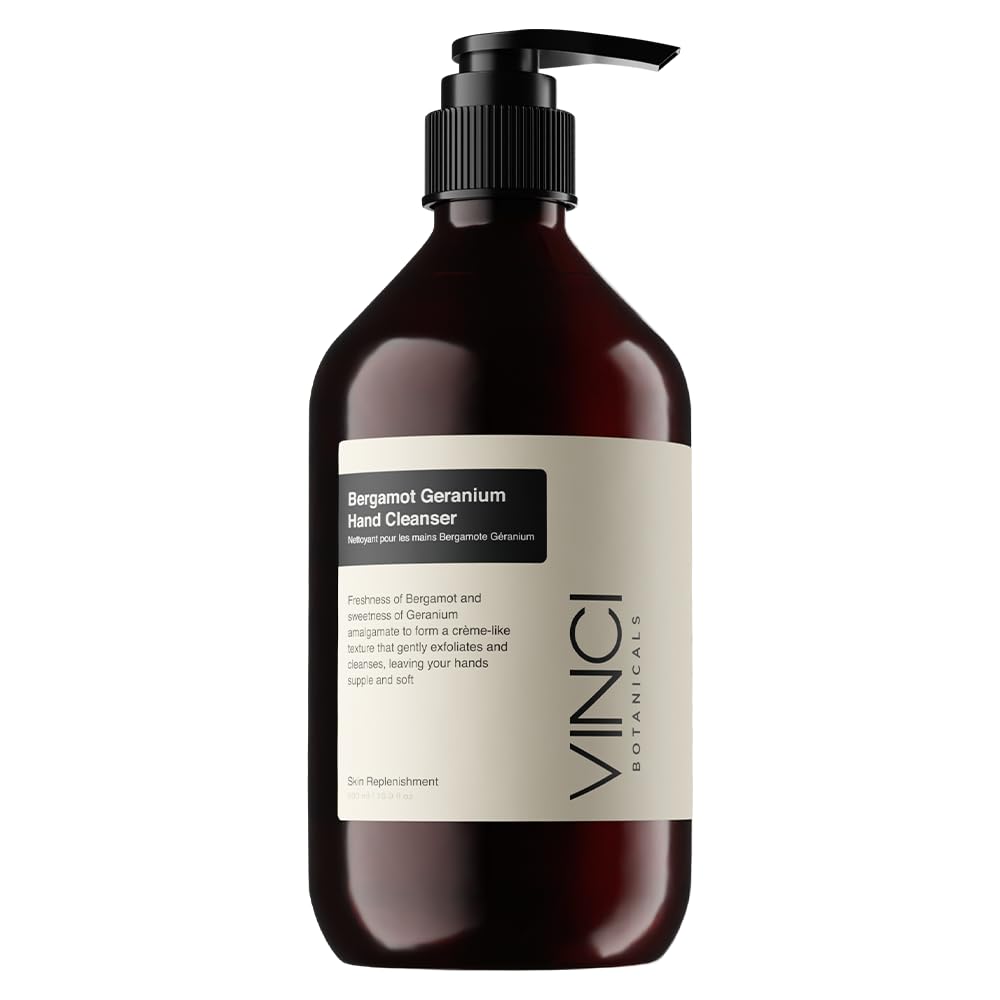 Vinci Botanicals Bergamot Geranium, ingredientes clave bergamota y geranio, beneficio aromático.