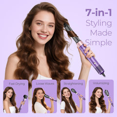 Vincofy oval styling brush smoothing hair for a sleek look