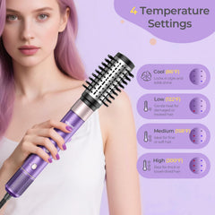 Vincofy round styling brush adding volume with controlled heat