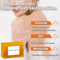 Vingtank soap lather via foaming net demonstrates rich cleansing foam for face and body