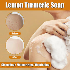 Vingtank turmeric soap bar texture emphasizes natural ingredients for radiant, nourished skin