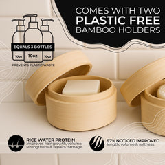 Viori Bamboo Holder Set display highlights eco-friendly storage for travel bars