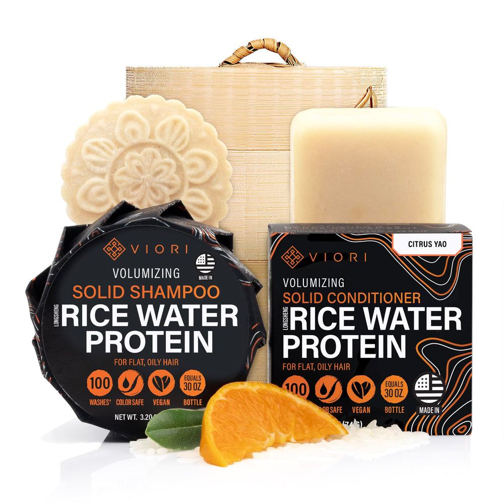 Viori Citrus Yao shampoo bar close-up showing nourishing texture for healthier-feeling hair.