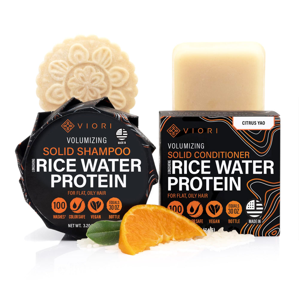 Viori Citrus Yao shampoo bar packaging showcases eco-friendly, travel-ready design.