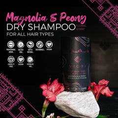 Viori Dry Shampoo Powder applied to roots for easy refresh and lift.