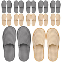 Vipay 12-pairs disposable slippers packaged for travel or hotels, ready for guests.