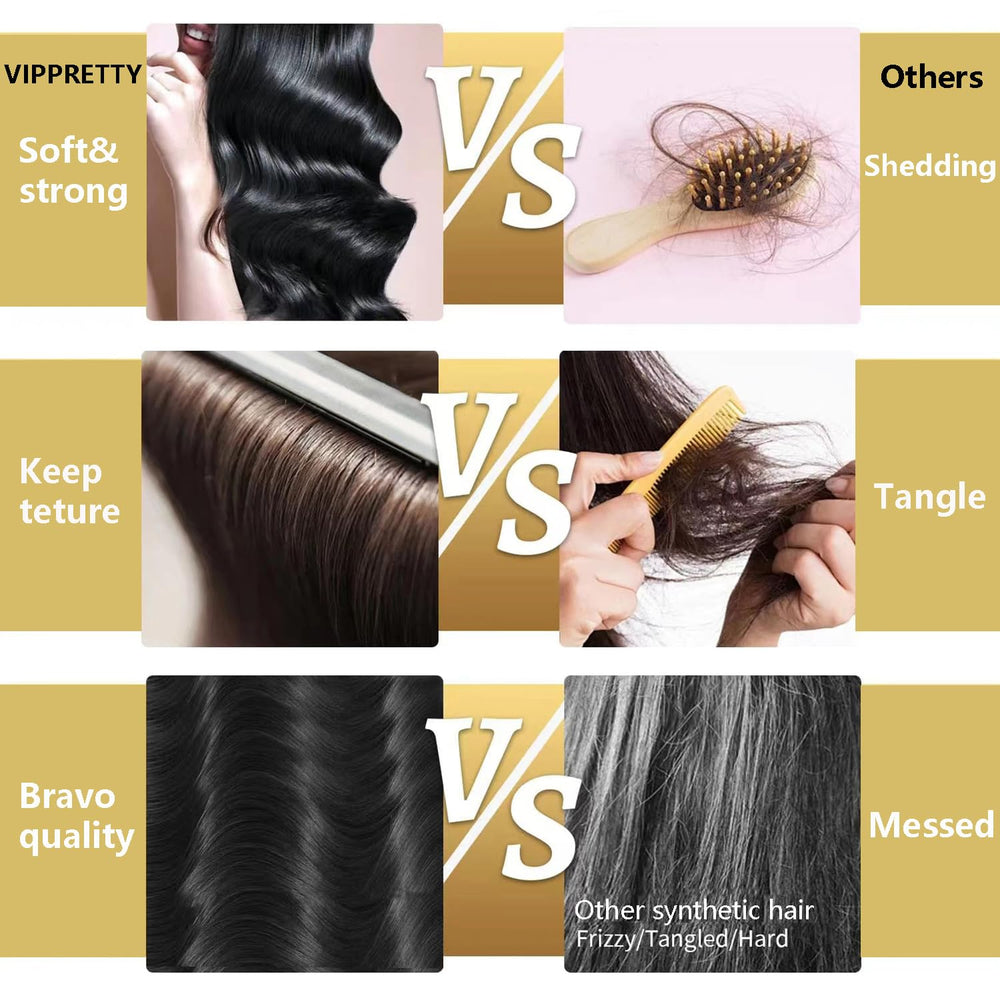 VIPPRETTY heat-resistant fiber feels soft and smooth for daily wear.