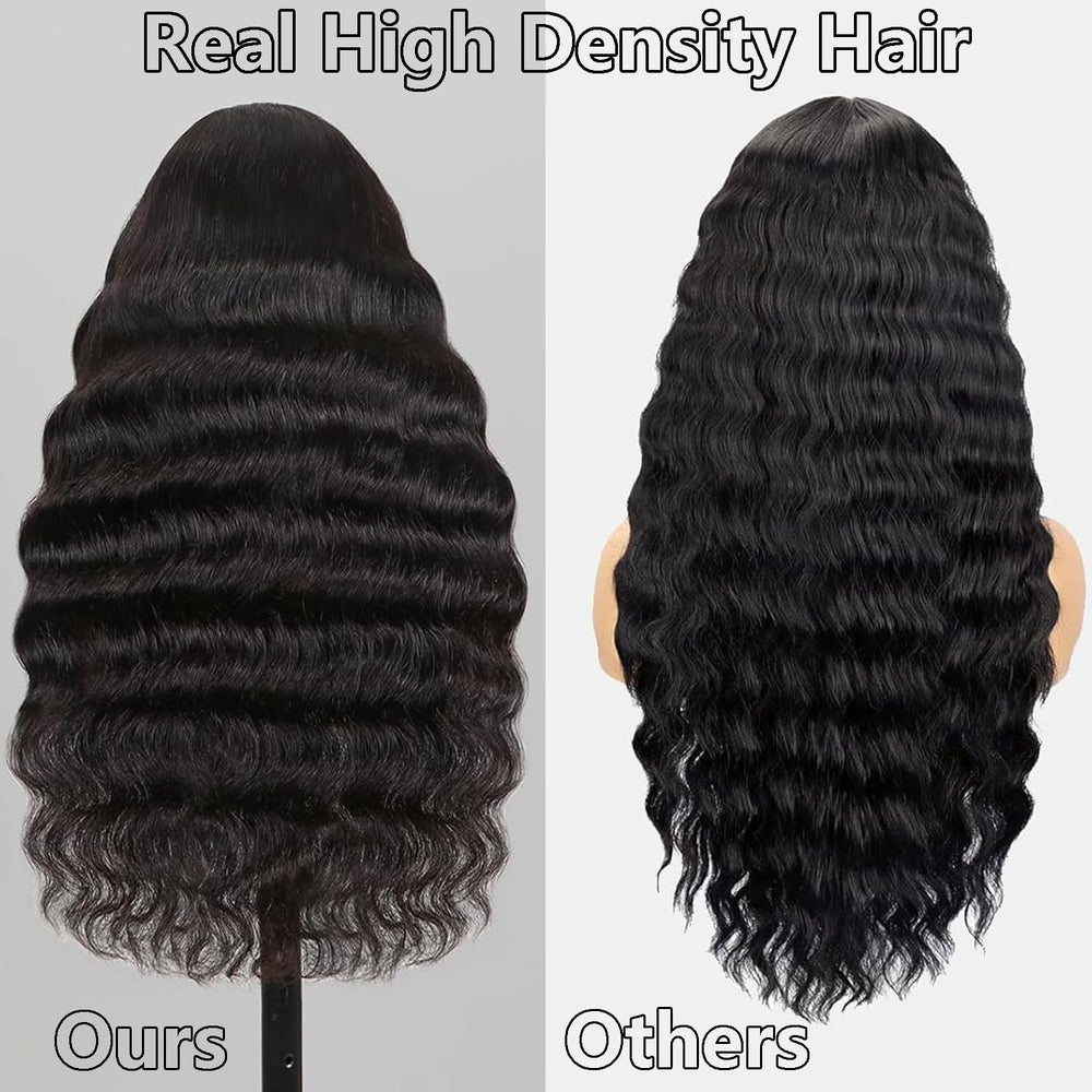VIPPRETTY wine-color deep-wave texture adds dramatic, fashionable volume.