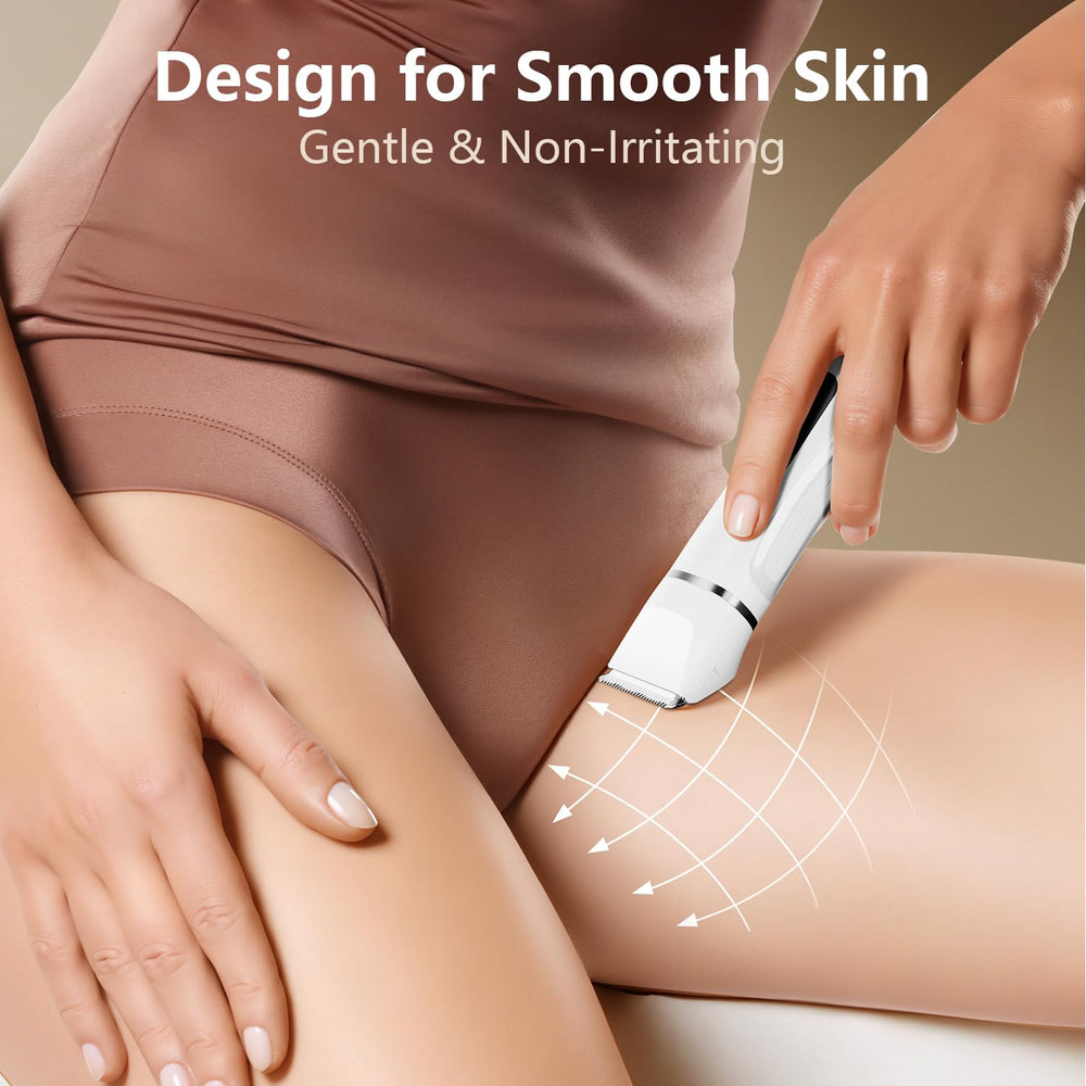 Virelle travel-size grooming gadget fits in purse for quick on-the-go touch-ups.